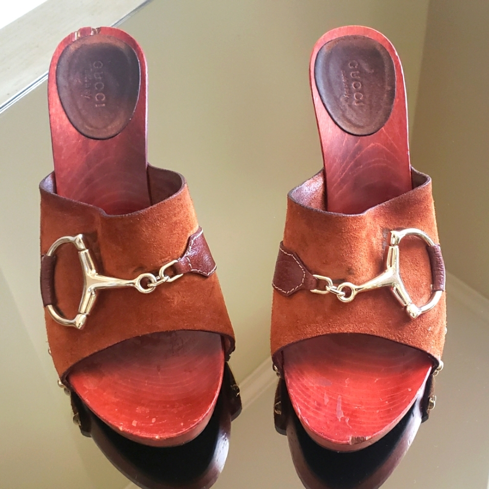 Authentic Gucci Clogs. ( Reposh) couple of scuffs